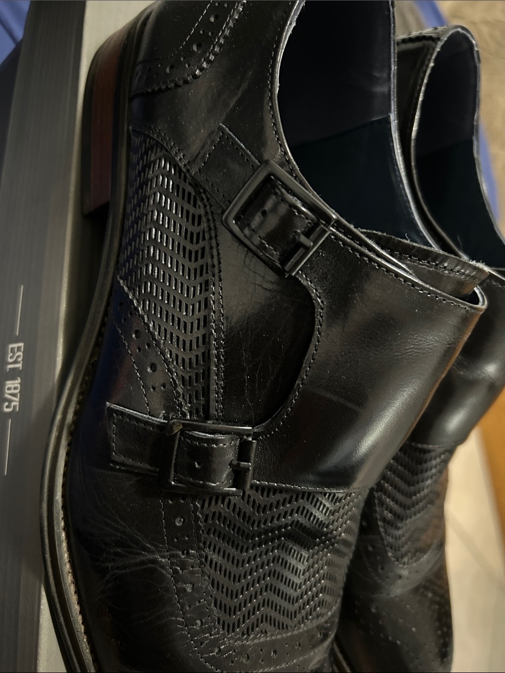 Men's Stacy Adams "Mabry" Wingtip Double Monk Strap